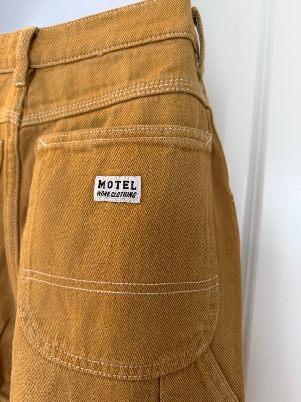 Motel Rocks Carpenter Parallel Jeans Tan - XS/33L